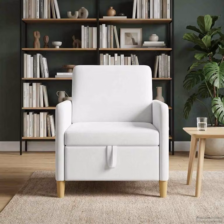 vidaXL Divano con Storage Bianco L: 72 cm, P: 78 cm, H: 87 cm