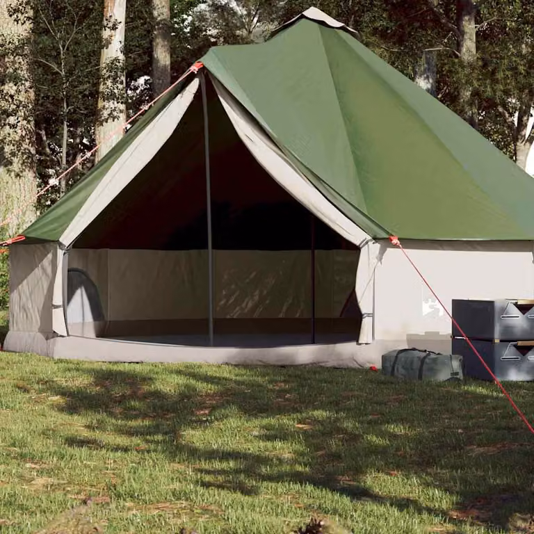 Tenda Familiare Impermeabile vidaXL per 8 Persone Verde