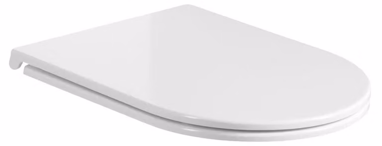 Sedile per WC AVIS, SLIM, Soft Close, Easy Take, bianco