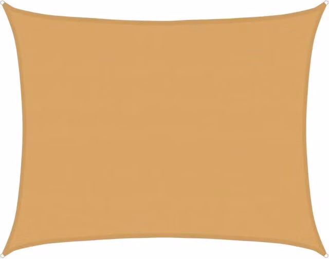 Vela Parasole Rettangolare in HDPE Sabbia 6 x 7 m