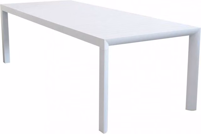 Tavolo Allungabile Houston 135/180x70x75h cm in Alluminio Bianco