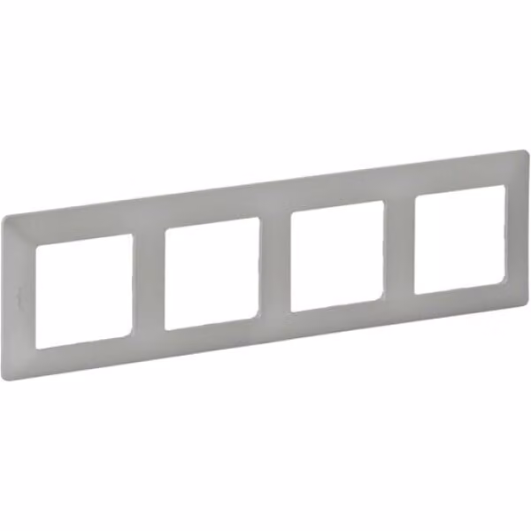 Telaio Legrand 754134 Valena Life quadruplo in alluminio