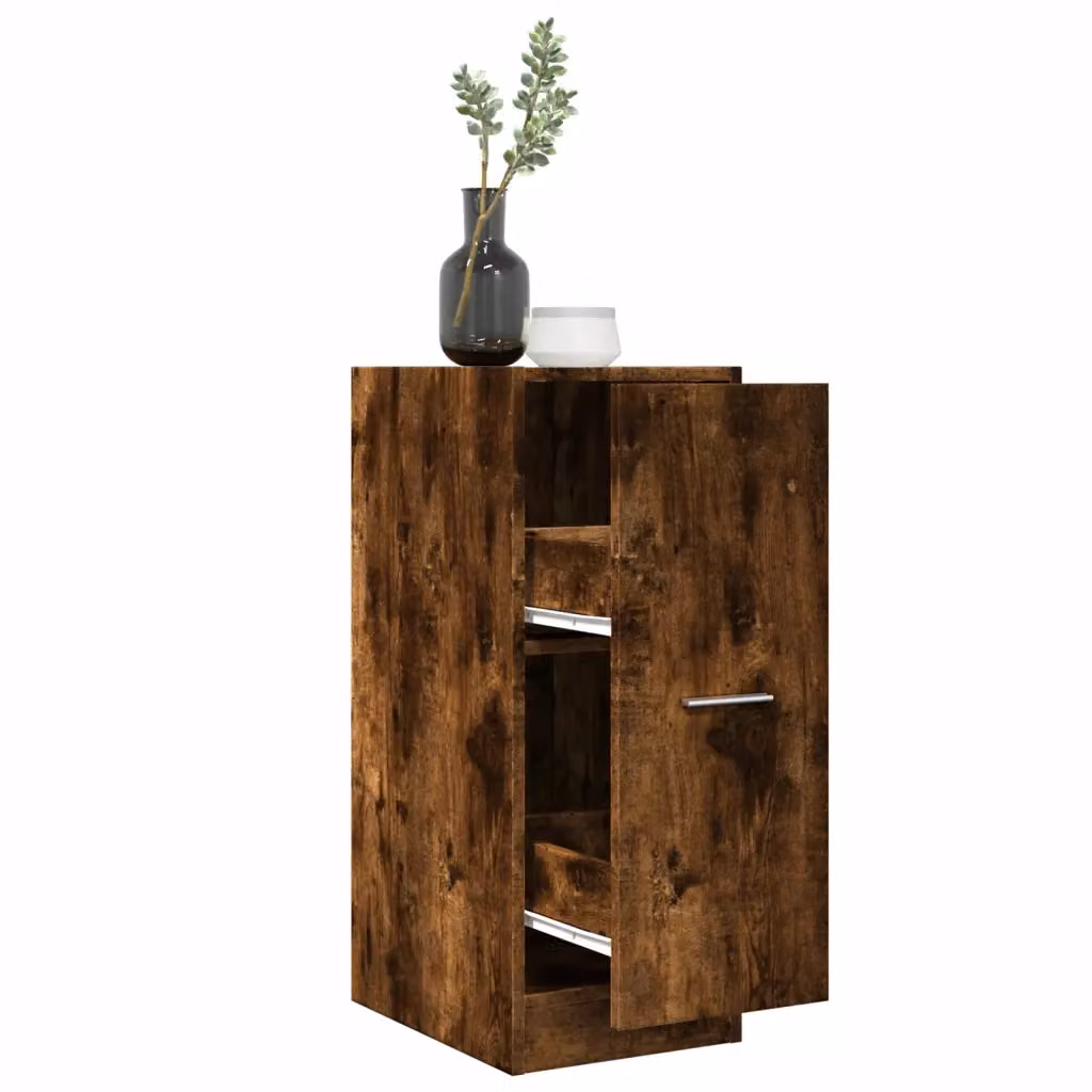 Armadietto da Farmacia da Parete vidaXL in Rovere Fumo, L/P/H: 30 x 41 x 77,5 cm