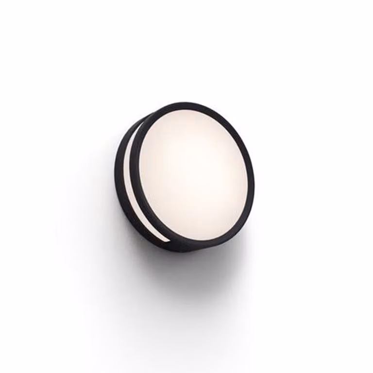 LUTEC Rola Lampada da parete per esterni a LED 3000 K 13W IP54 Nero opaco