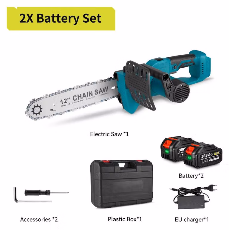 Troncatrice elettrica - Troncatrice a batteria - Sega circolare - Sega a mano - 2000W - 30 cm (12 pollici) - Motore brushless