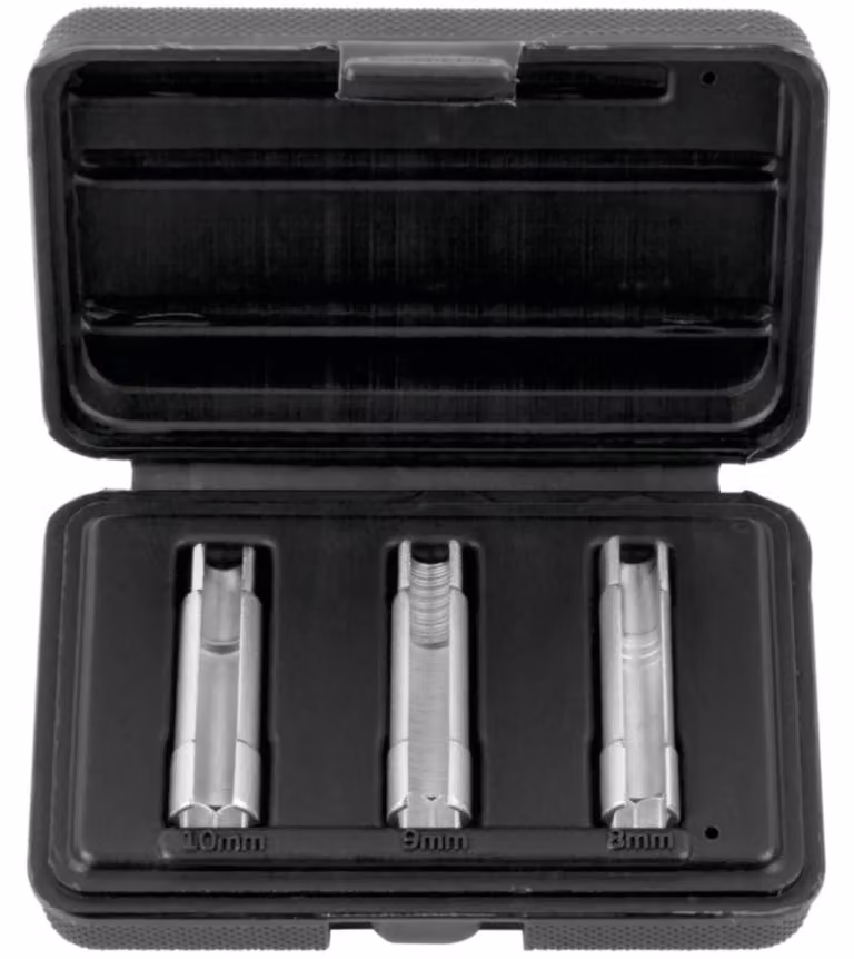 KS TOOLS Set di prese speciali per candelette, 3 pezzi - 500.7350