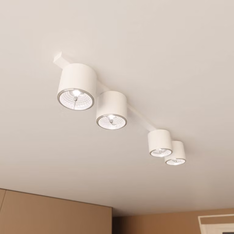 Plafoniera soffitto Nano EMIBIG LIGHTING, dimmerabile, Bianco / Opale, Soggiorno / Sala da pranzo, Metallo, Moderno, Plafoniera