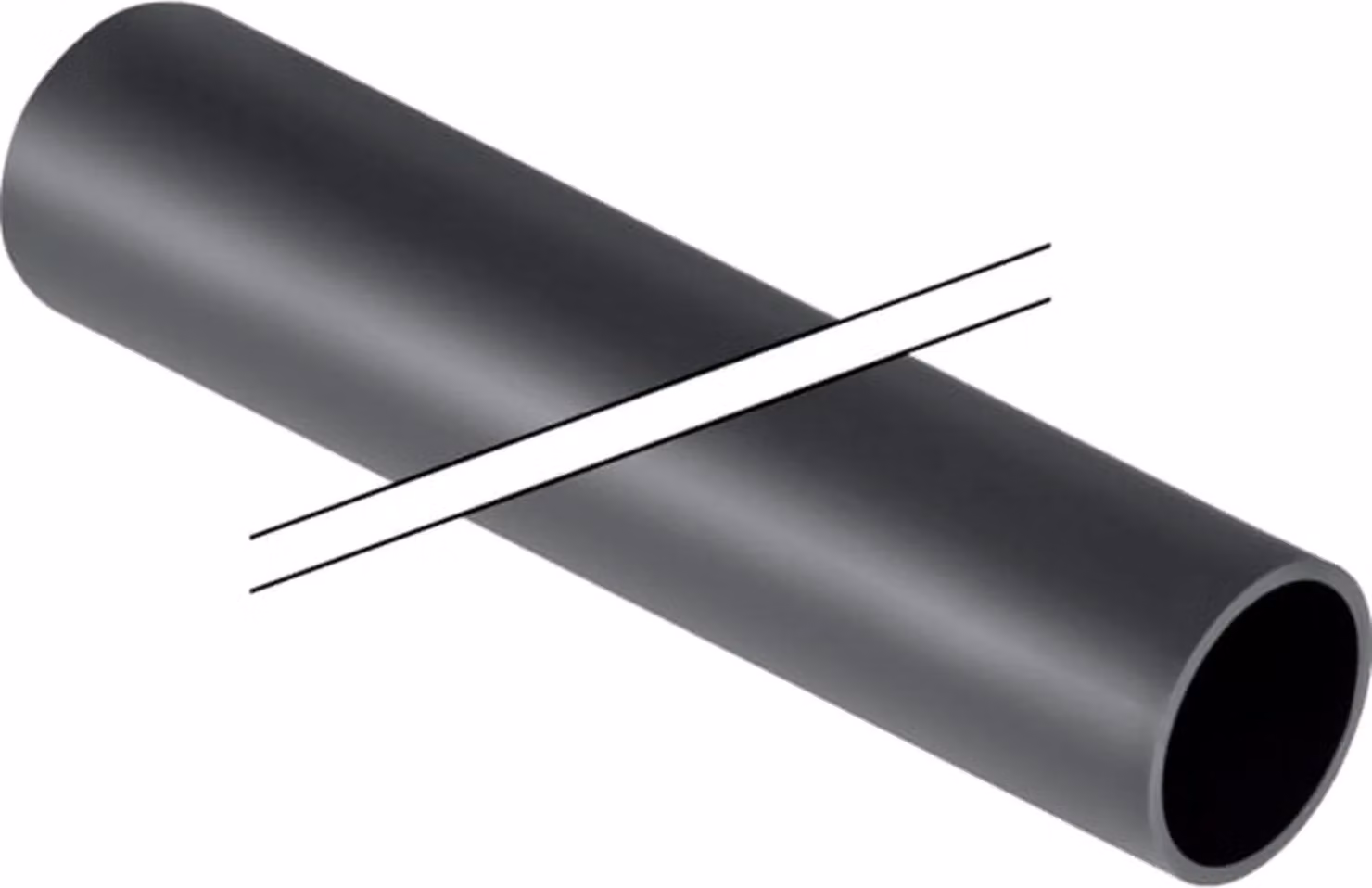 Prolunga curva di scarico Geberit per WC a parete d45 mm, L1 m, 1 pz.