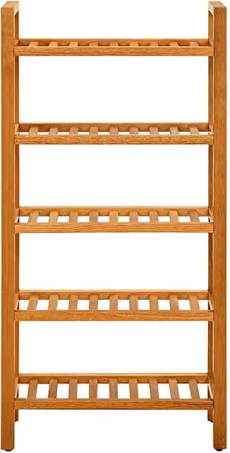 Scarpiera vidaXL in legno di rovere marrone con ante e ripiani aperti L/P/H: 50 x 27 x 100 cm