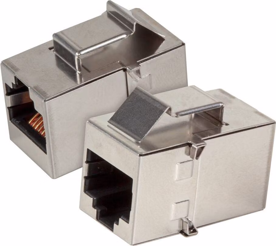 EFB Keystone Einbauadapter RJ45 STP,Cat.5e,Edelstahlgehäus