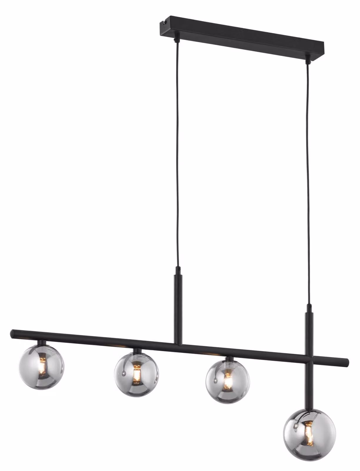 Lampada a sospensione NEPTUN, nero fumé, 4xG9x8W, metallo, dimensioni: 90x86x12 cm, IP20, Jupiter