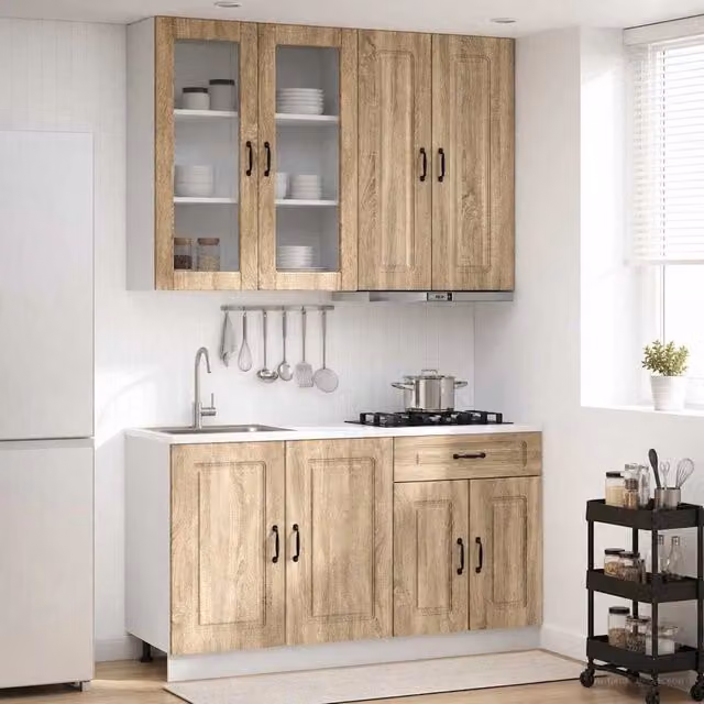 Unità Cucina KALMAR 4 pz Rovere Sonoma Legno ingegnerizzato 3438307