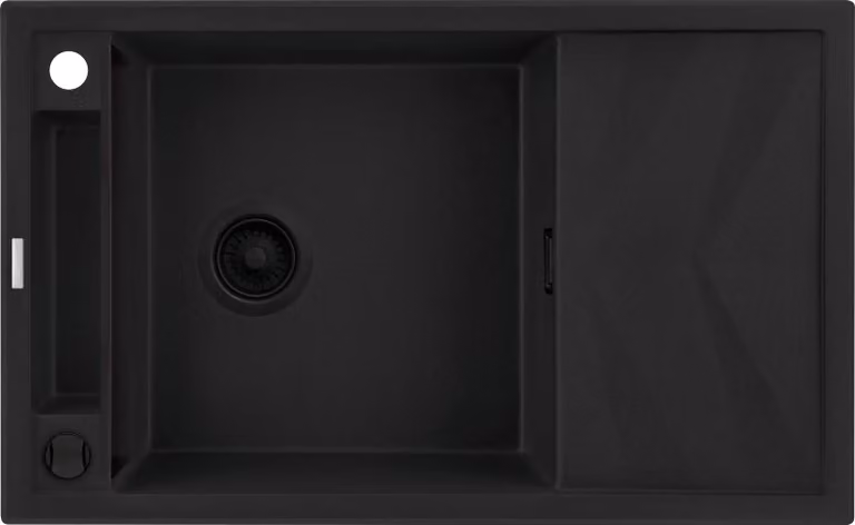 1-bowl magnetic granite sink with drainer