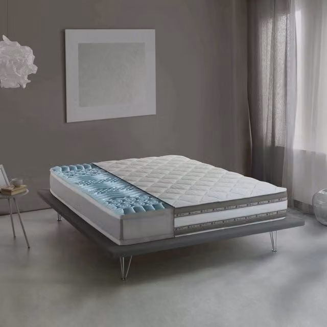 Materasso Ibrido Talamo Italia Aksi Singolo con Rivestimento Sfoderabile e Regolazione della Temperatura, Bianco, L/P/H: 190 x 90 x 27 cm – 1