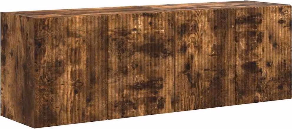 Mobile TV da parete 2 pcs Rovere fumé 59,5 x 31 x 40 cm
