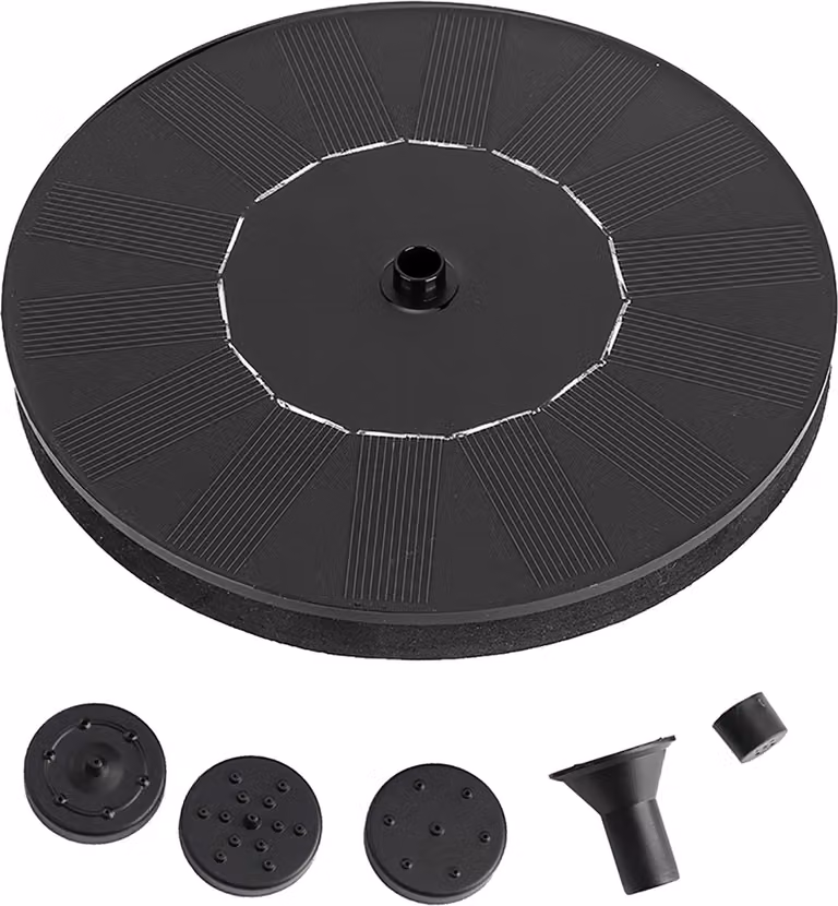 Pompa d'acqua per fontana a energia solare creativa per laghetto da giardino, piscina, acquario, 180 l/h, 1,4 W