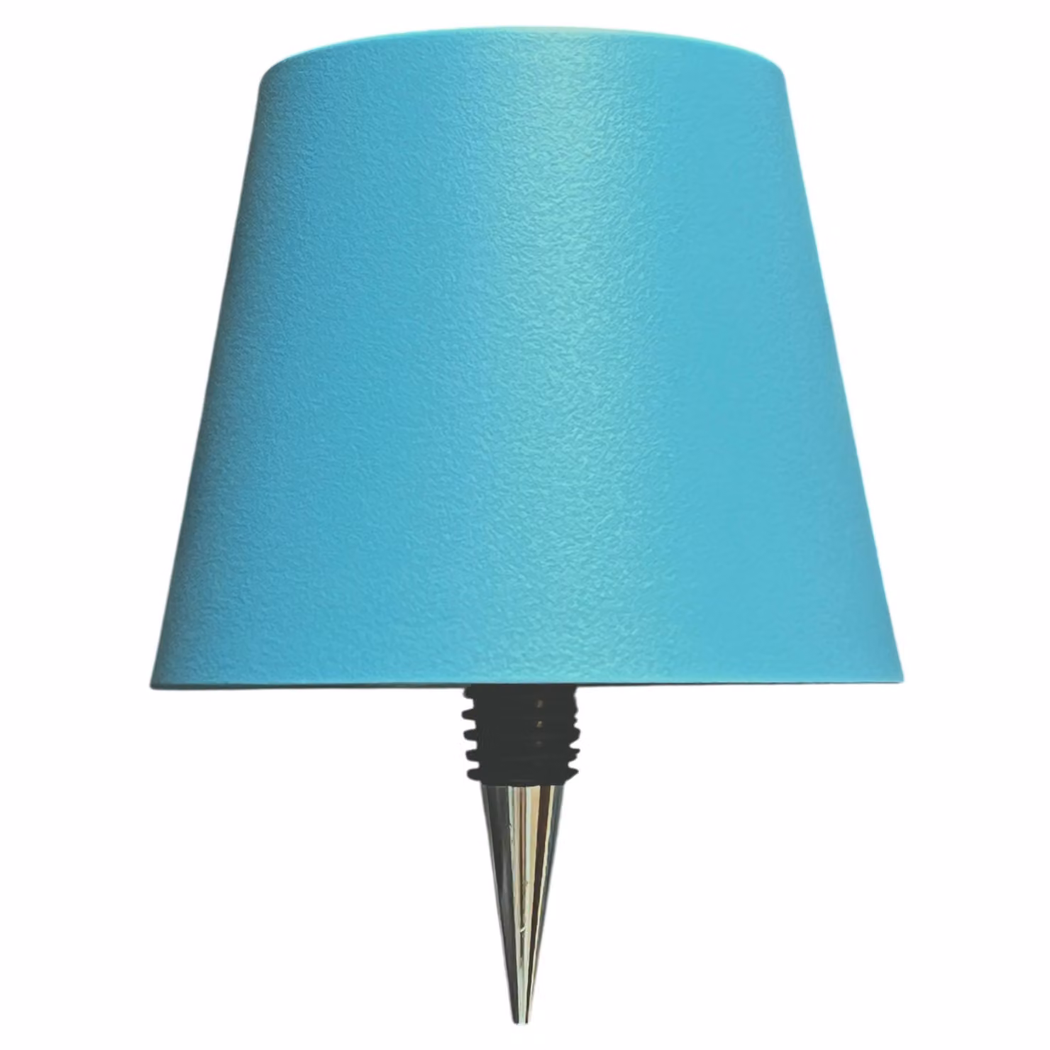 Lampada LED Warmpi senza fili - Lampada da tavolo ricaricabile dimmerabile - Metallo spazzolato blu - IP54 Impermeabile Lampada per bottiglie per esterni e interni