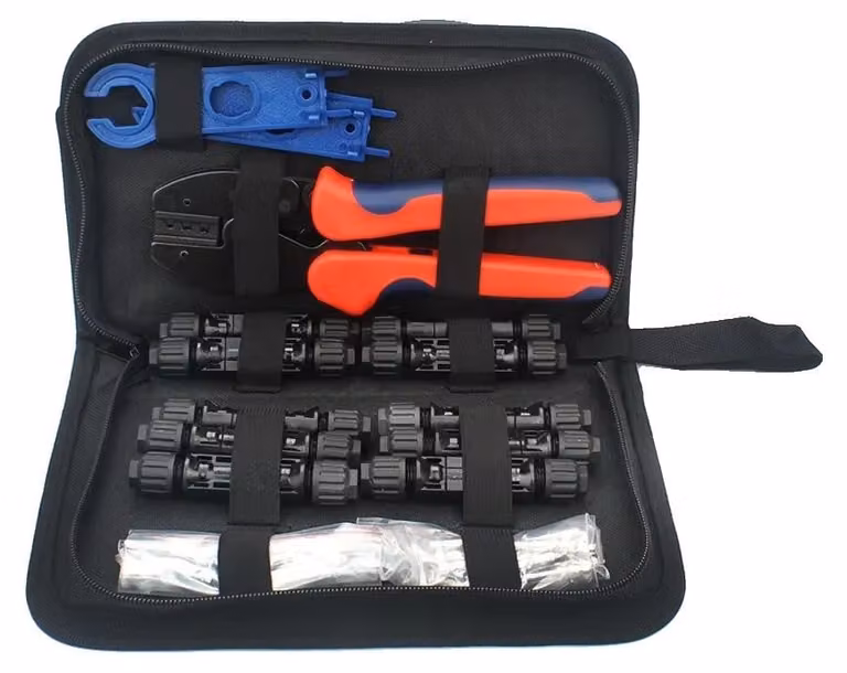 Kit di strumenti per impianti fotovoltaici, pinze crimpatrici, chiavi inglesi, LY-2546B