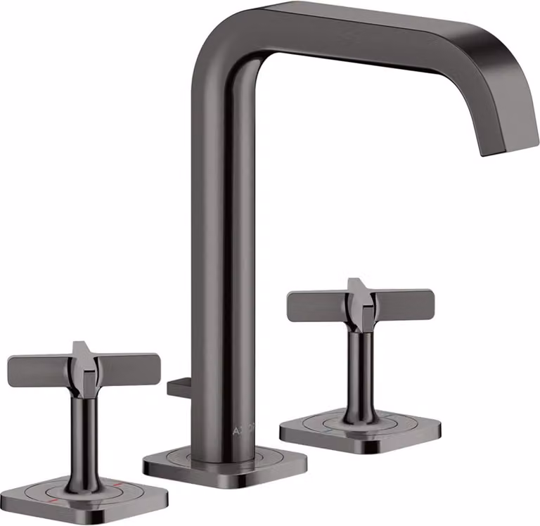hansgrohe AXOR Citterio E Mélangeur lavabo 3 trous 170 avec vidage automatique et rosettes, 36108330, 36108330
