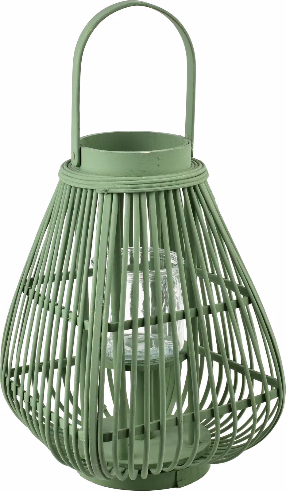 Lanterna in legno MONDEX Lucie, verde, dimensioni 24x24x37/51 cm, confezione singola