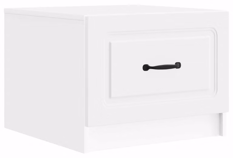 Tavolino da salotto Bianco 49 x 50 x 37 cm Legno ingegnerizzato
