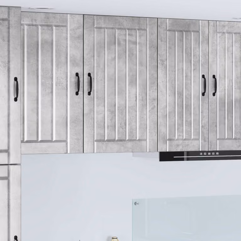 Armadietto a muro moderno vidaXL LUCCA Grigio, L: 50 cm, P: 31 cm, H: 80 cm