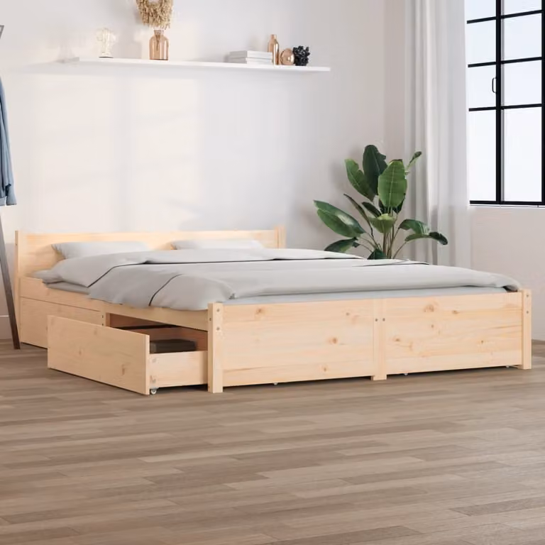 The Living Store Letto con cassetti 120x200 cm