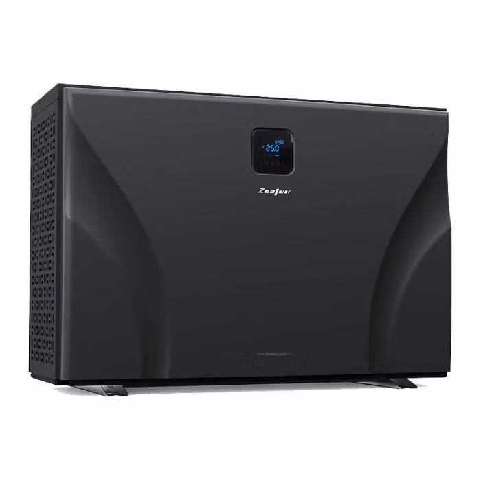 Pompa di calore full inverter per piscina Bsvillage UX TURBO nera con finitura in alluminio per volumi fino a 66 m³ – 2