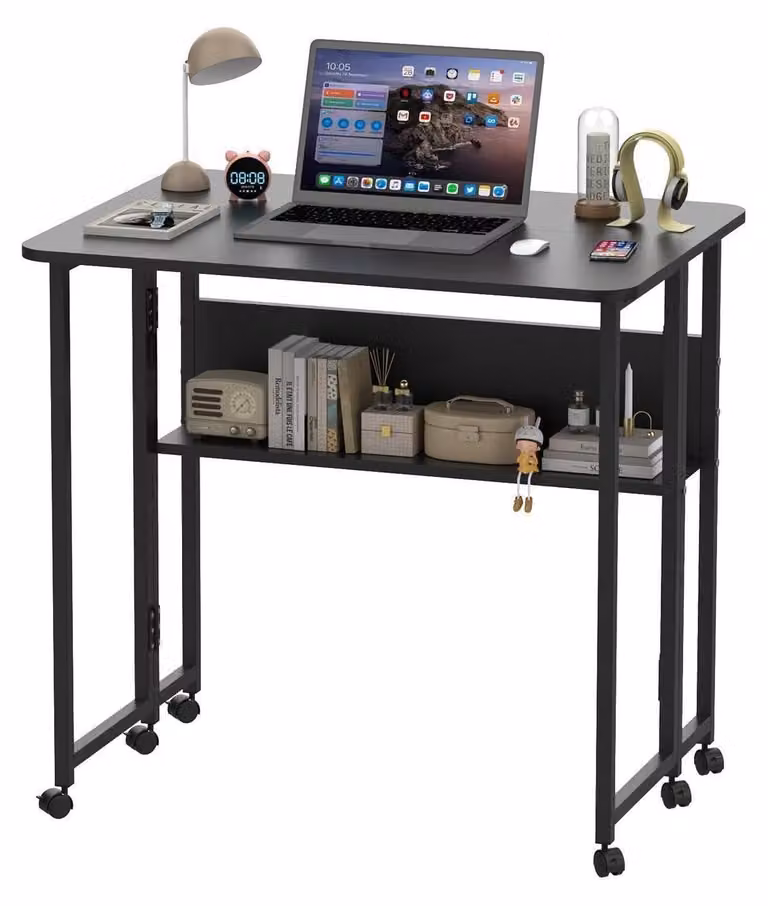 Scrivania elettrica regolabile in altezza, dimensioni 80 x 58 x 75 cm, colore nero