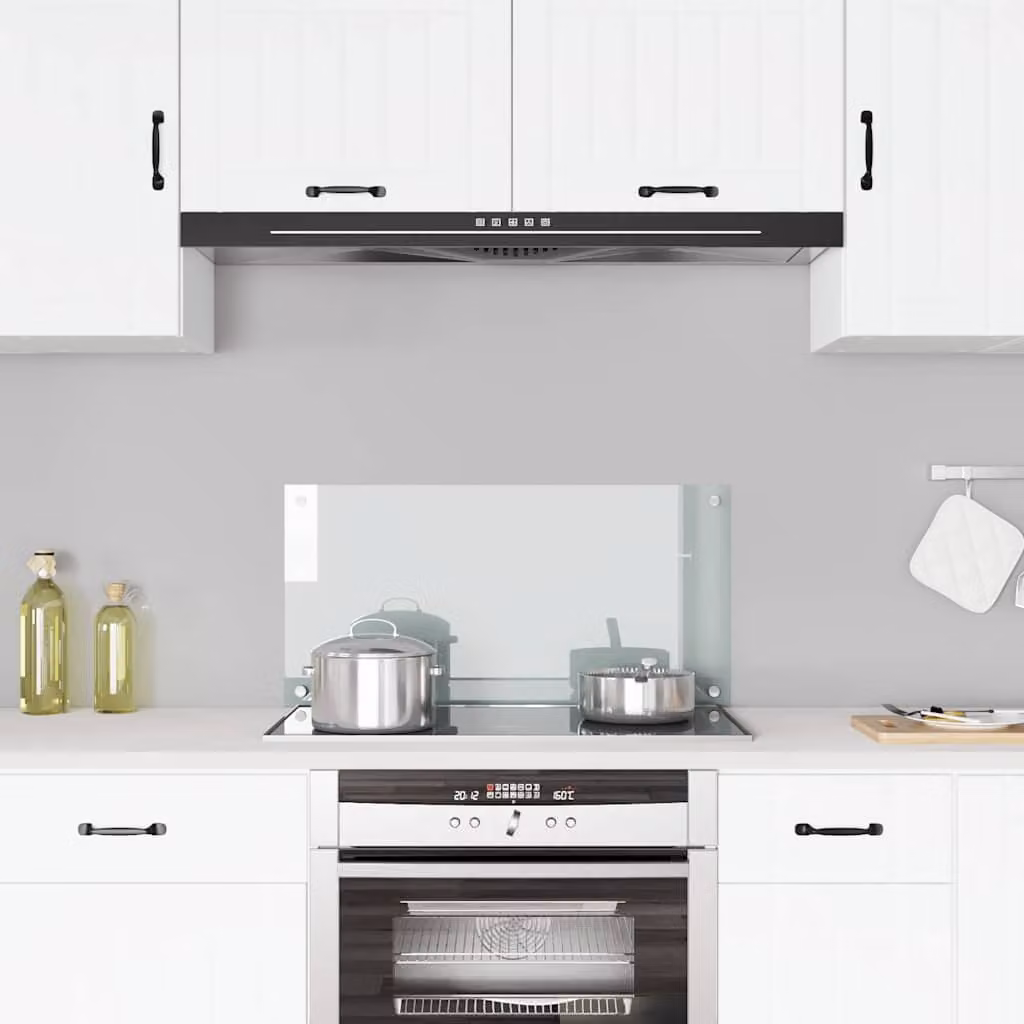 Paraschizzi per Cucina vidaXL in Vetro Temperato Trasparente L: 80 cm, H: 40 cm – 1