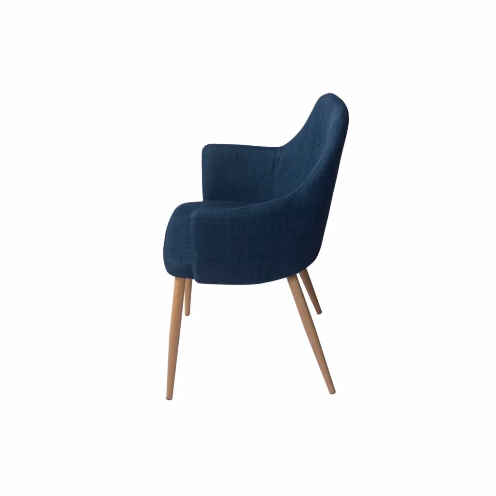 Poltrona Gunnar Lúzete Blu con struttura in metallo e design vintage per il tuo soggiorno – 2
