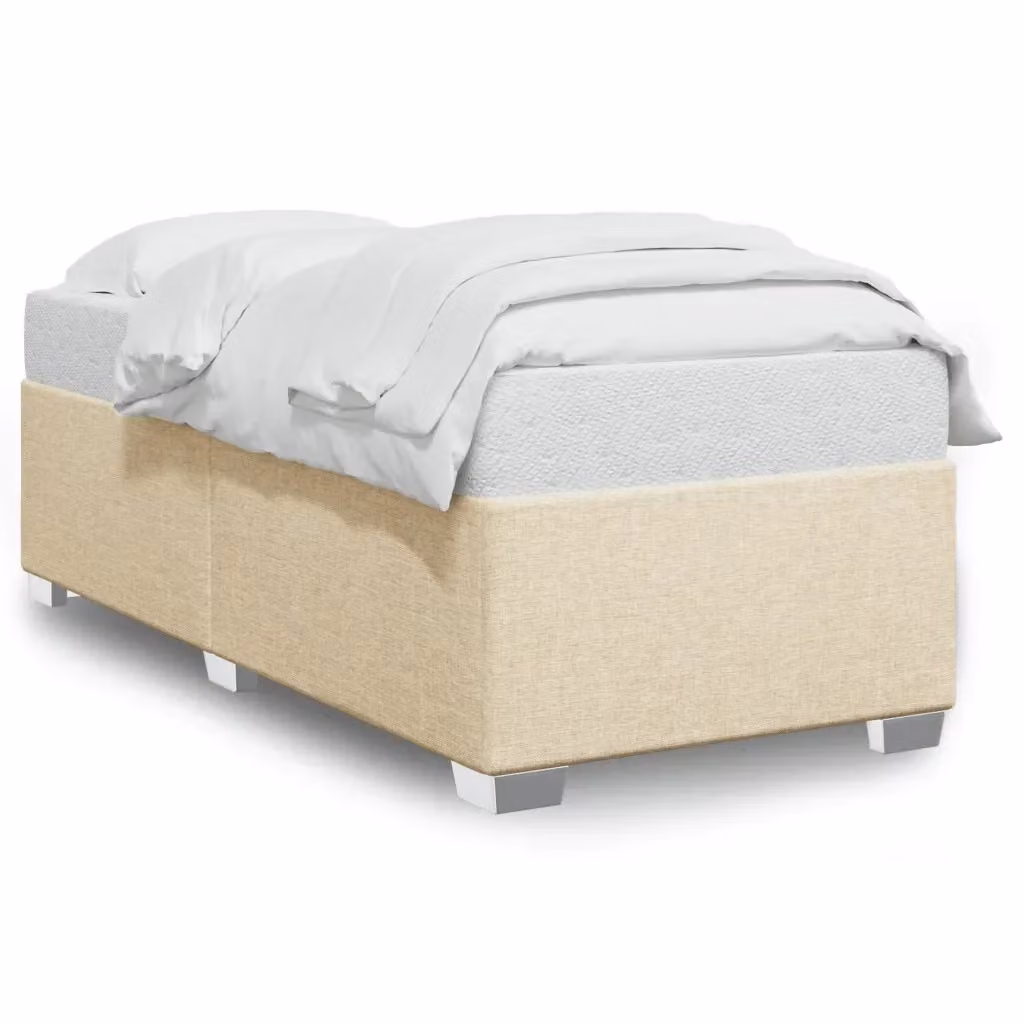 vidaXL Giroletto senza Materasso in Tessuto Beige L 80 cm x P 200 cm – 2