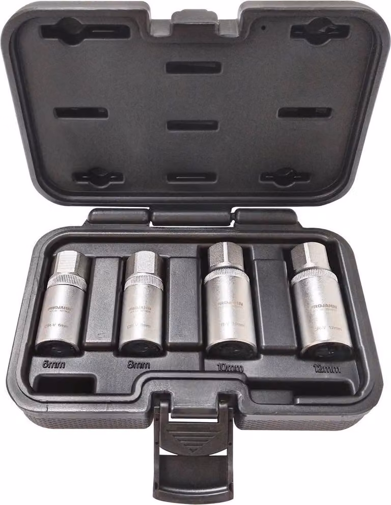 Set di chiavi a bussola Projahn da 1/2' per barre filettate, viti prigioniere, prigionieri M6 - M12