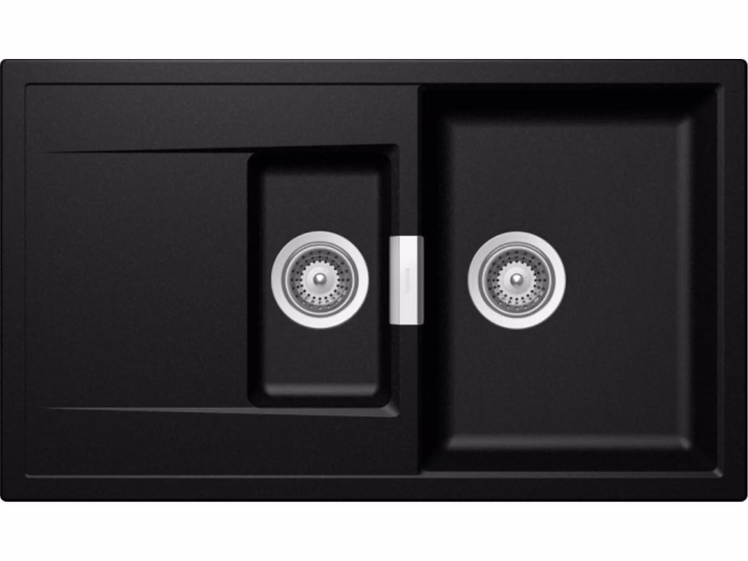Schock Cristadur Mono D-150 Un lavello Magma MAG con comandi eccentrici