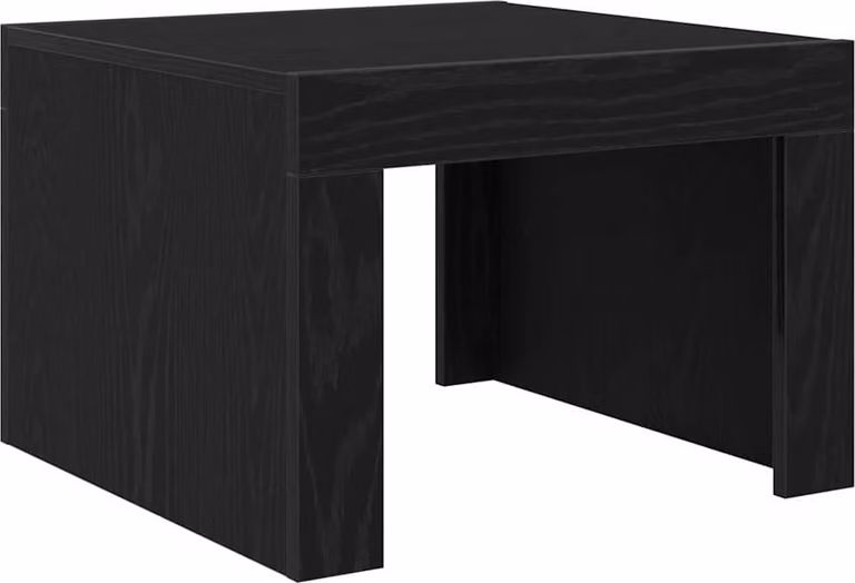 Tavolino da salotto Rovere Nero 50 x 50 x 35 cm
