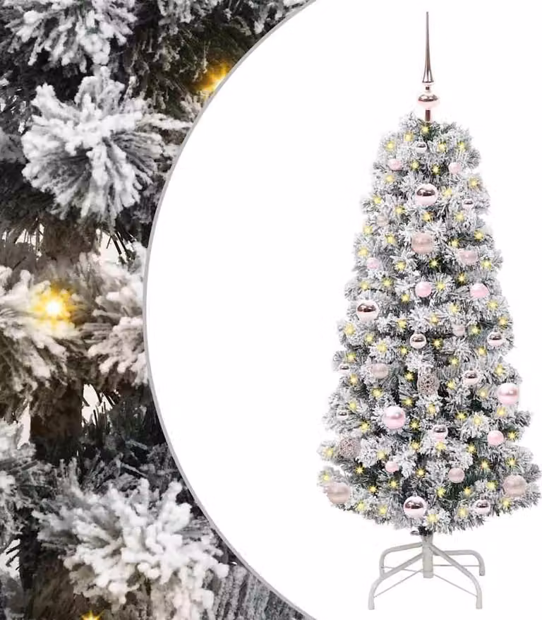 Albero di Natale Artificiale con Rami Pieghevoli 120 cm