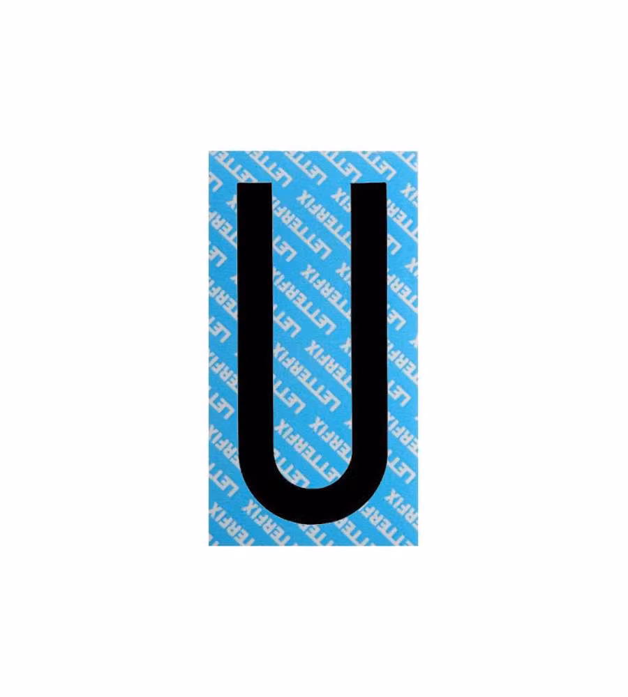 Lettera Adesiva Nera Serie T80 U Letterfix