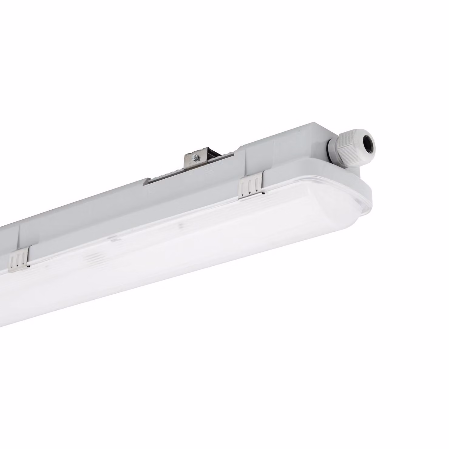 Sylvania Lampada convessa a LED RESISTO, grigio chiaro, 65 cm, 15 W, 840, IP66 RESISTO, Alluminio / Grigio / Zincato, Plastica, Plafoniera
