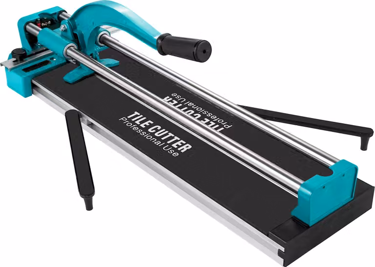 SucceBuy Tagliapiastrelle manuale da 24 pollici a doppia guida e staffe con guida laser di precisione, capacità di taglio di 3/5, utensili tagliapiastrelle per tagli di precisione