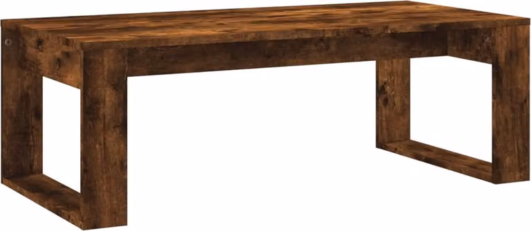 Tavolino da Salotto Rovere Fumo 102x50x35 cm Legno Multistrato