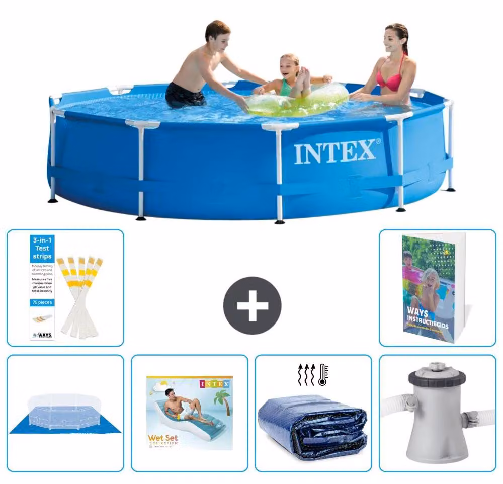 Piscina fuori terra a struttura - 305x76 cm - 5 pezzi - Modello S171