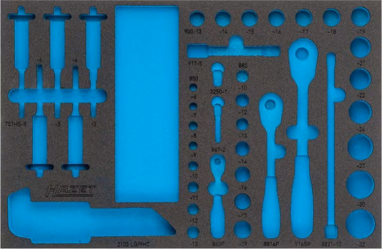 Inserto in schiuma morbida Hazet 2C 163-329L