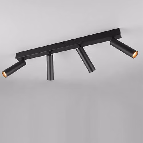 TRIO-Leuchten spot a soffitto AMBALA 4 luci WHT 65x17,50x13 cm faretto nero