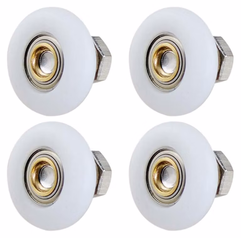 Solidchoice - Set di 4 ruote di ricambio per porta doccia, 25 mm