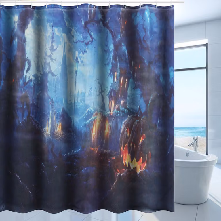 71'x71' Decorazione bagno Tende da doccia impermeabili subacquee con 12 ganci - alberi