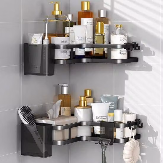 Box doccia - Mensola da bagno - Ripiano per box doccia - Secchio per box doccia - Mensola a muro - Portashampoo - Doccia - Contenitore - Mensola a muro