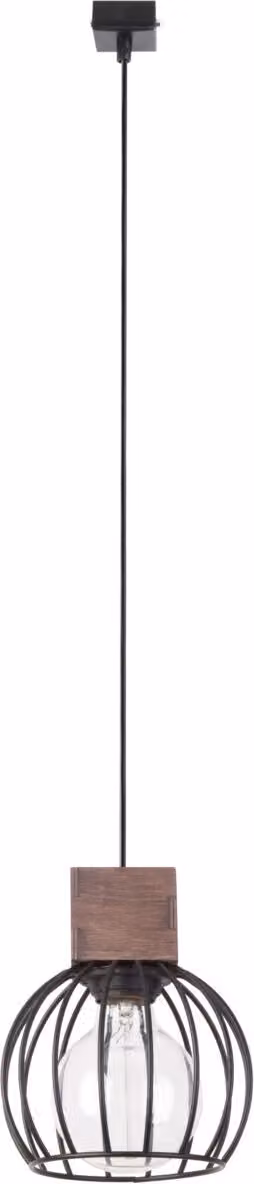 Lampada a sospensione decorativa Loft cesto metallico nero Milano 1xE27 15W Sigma Lighting