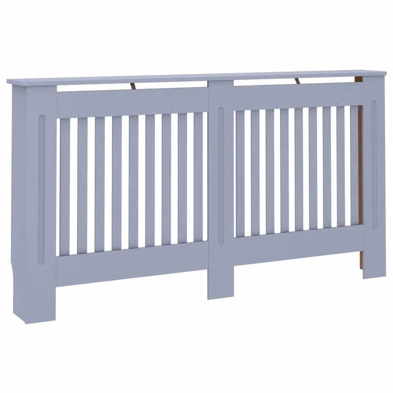 Copertura per Radiatore Antracite 152x19x81,5 cm in MDF