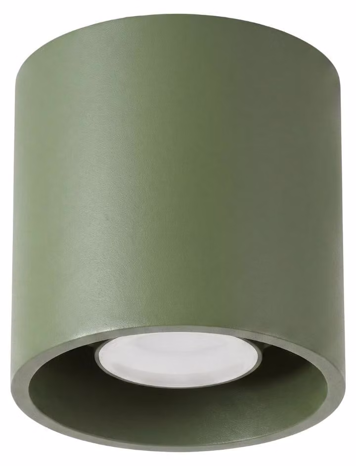 Plafoniera ORBIS 1 verde oliva 1xGU10 10W alluminio 10x10x10cm Sollux Lighting