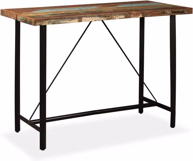 Set da Bar 7 pz in Legno Massello di Recupero 275146